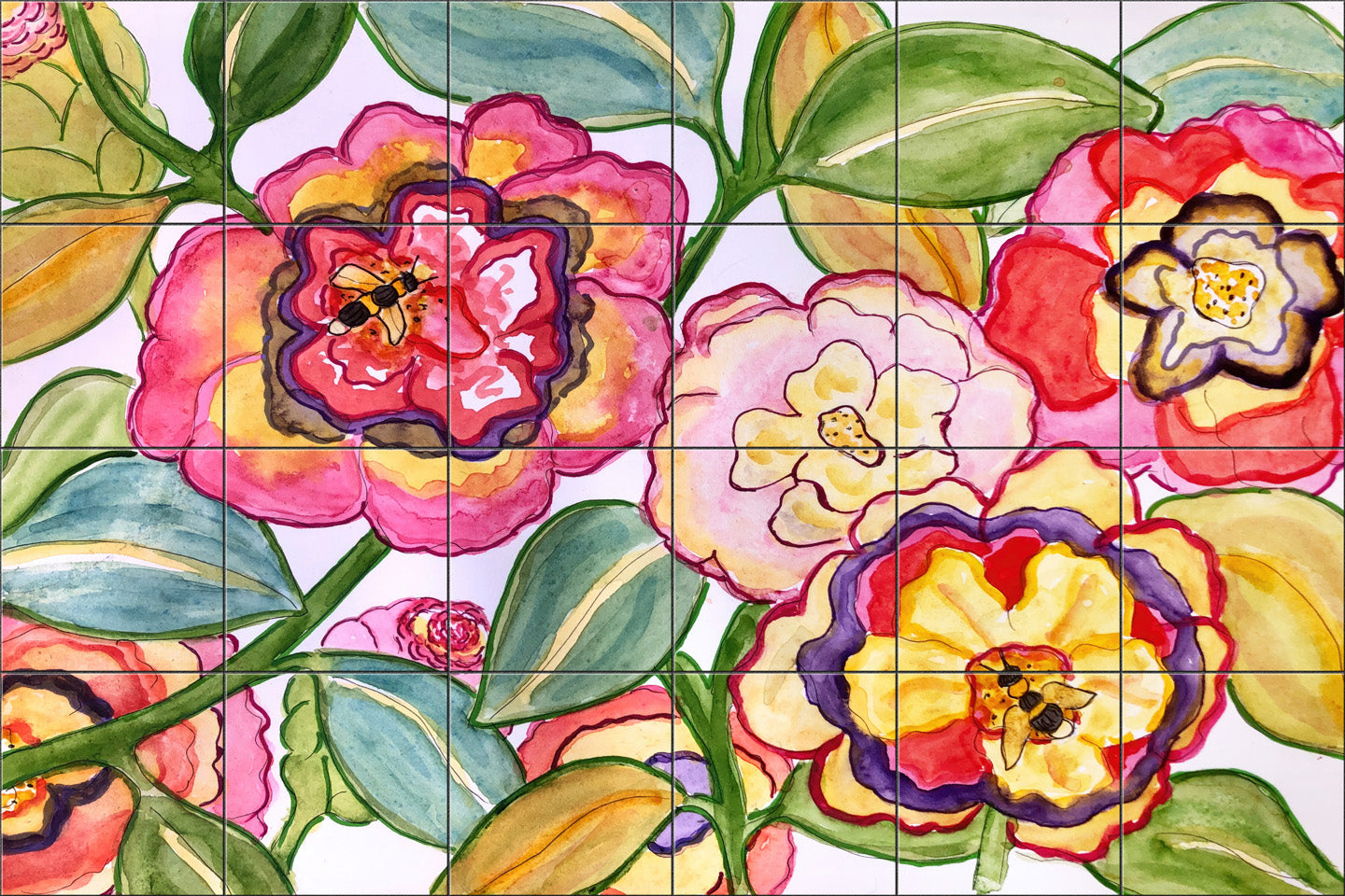 Camilla Honey Bees By Becki Thomas - Landscape