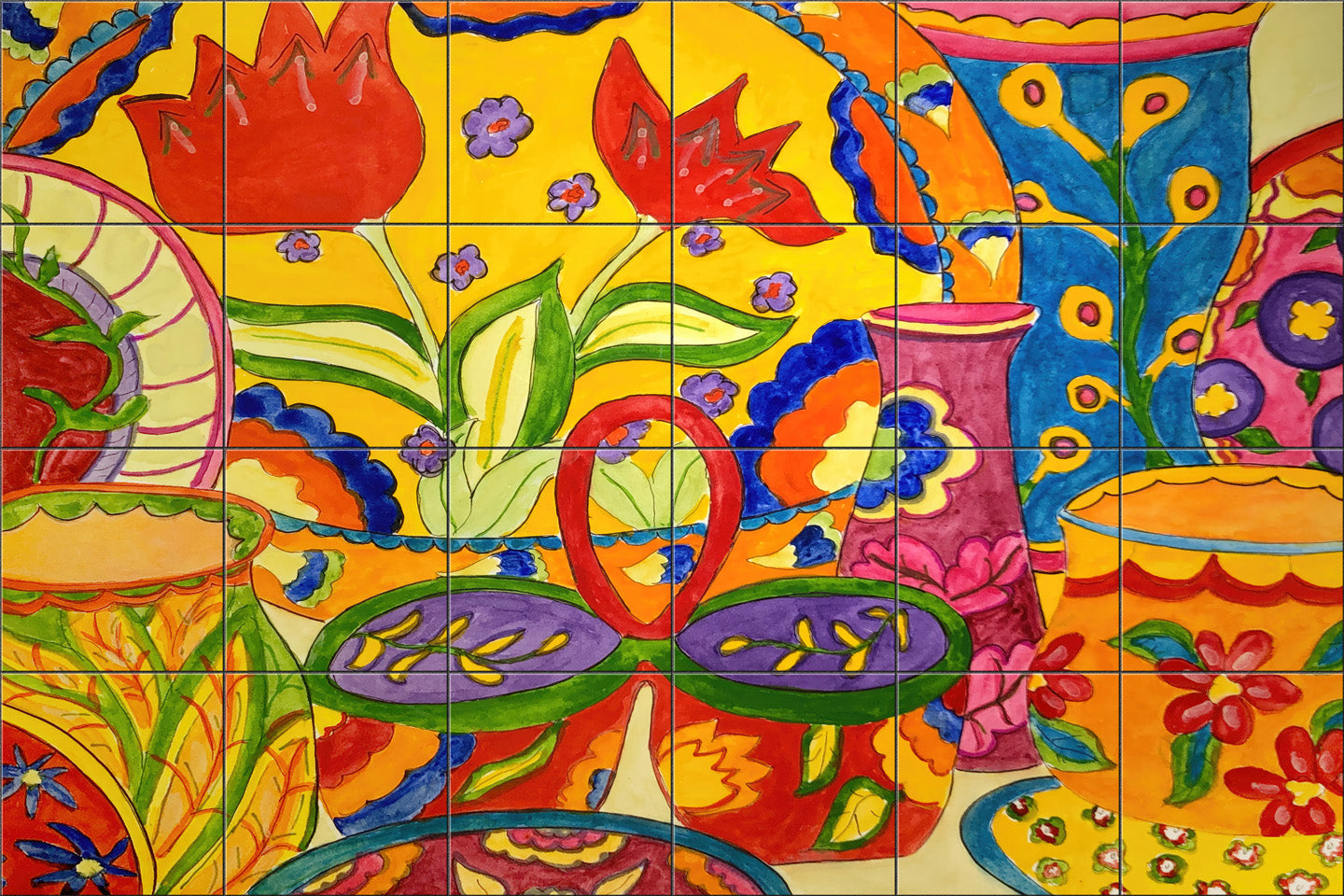 Damariscotta Pottery by Becki Thomas  - Landscape