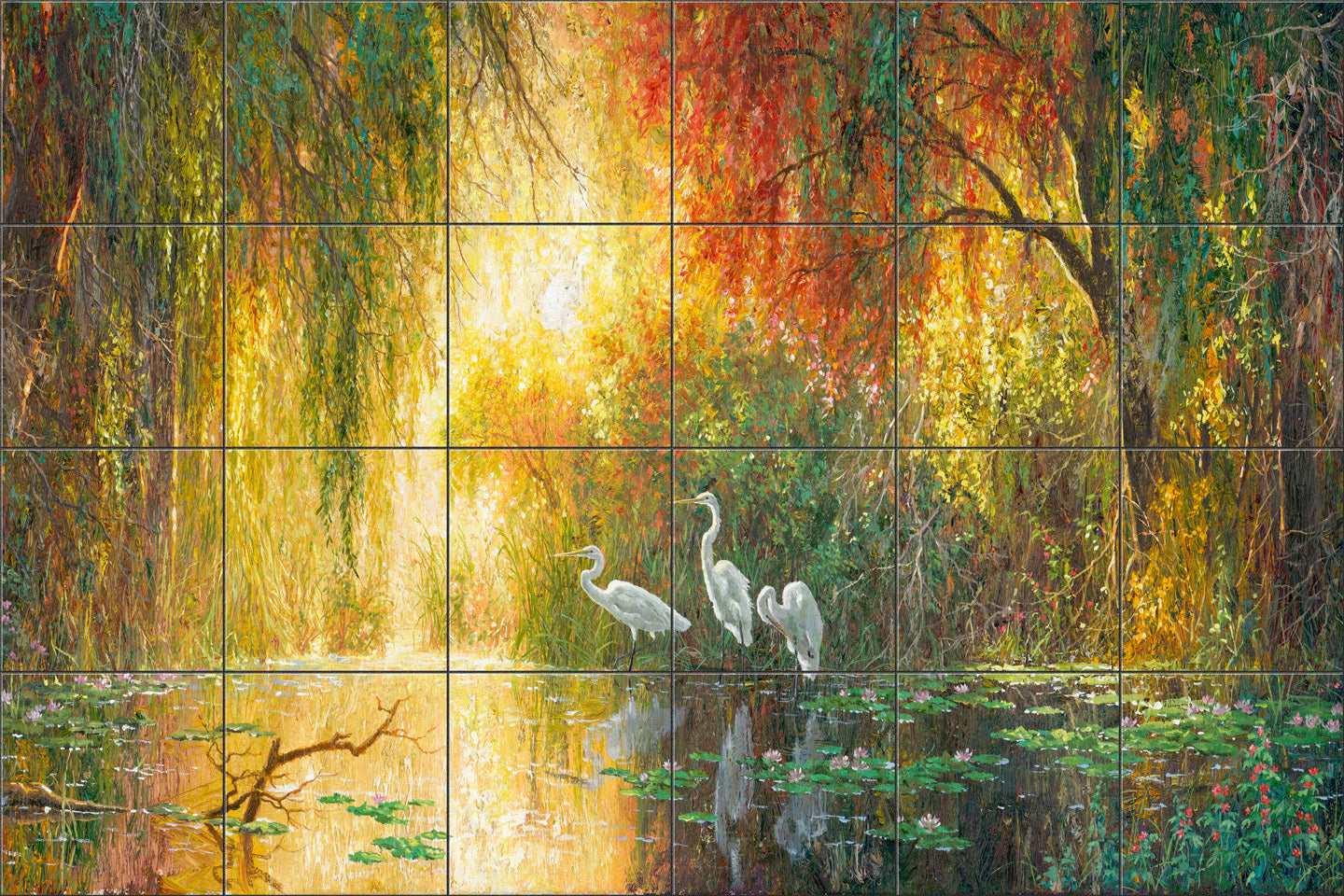 Wetland Sunset By Abraham Hunter - Landscape