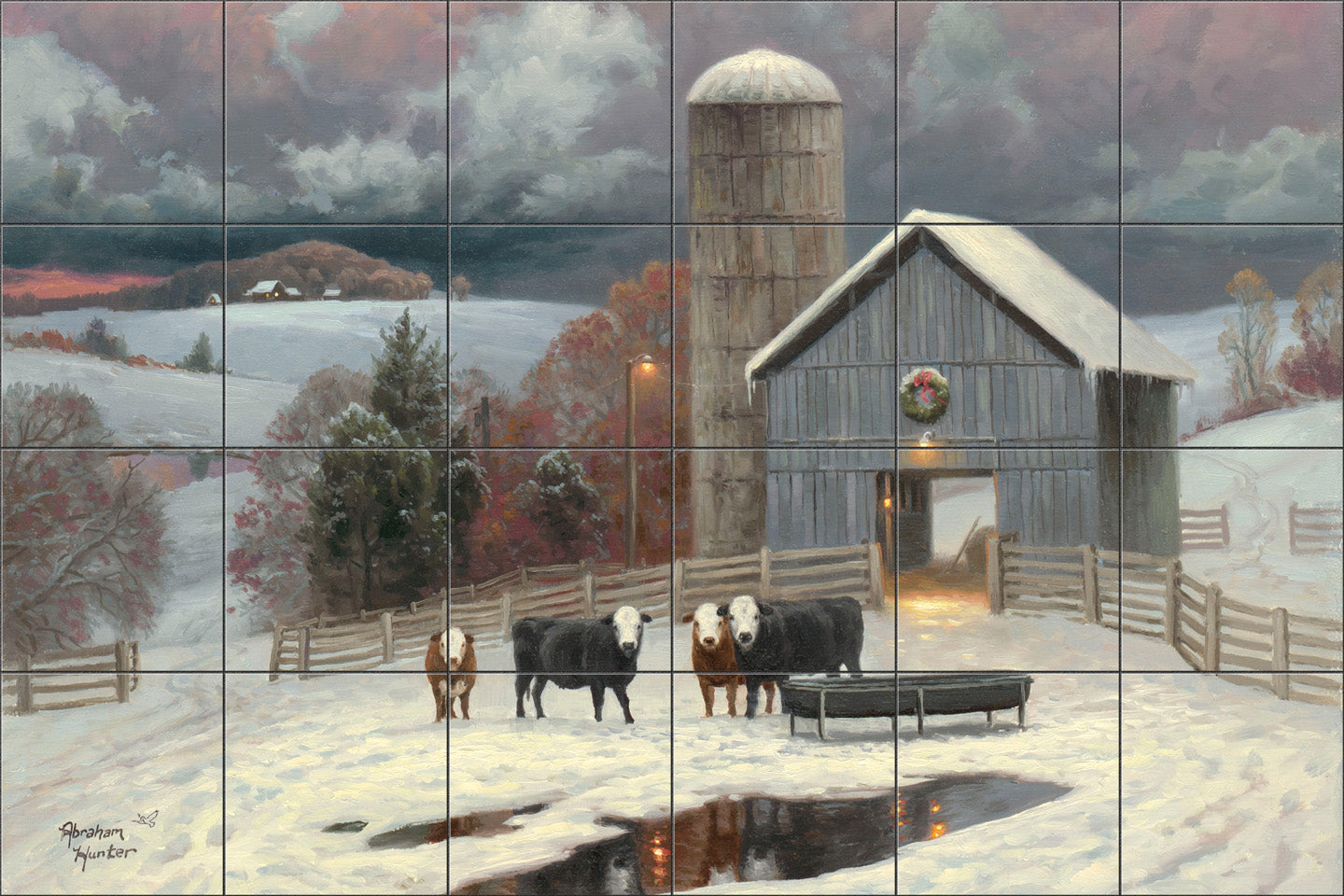 Winter Pastures By Abraham Hunter - Landscape