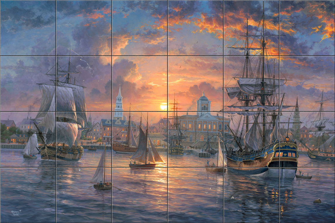 Charleston Harbor By Abraham Hunter - Landscape