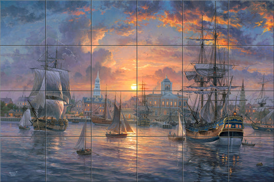 Charleston Harbor By Abraham Hunter - Landscape
