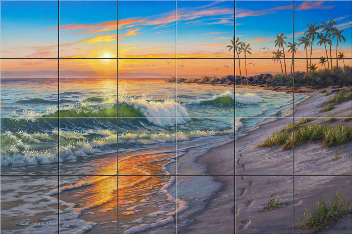 Setting Sun By Darrell Bush - Landscape