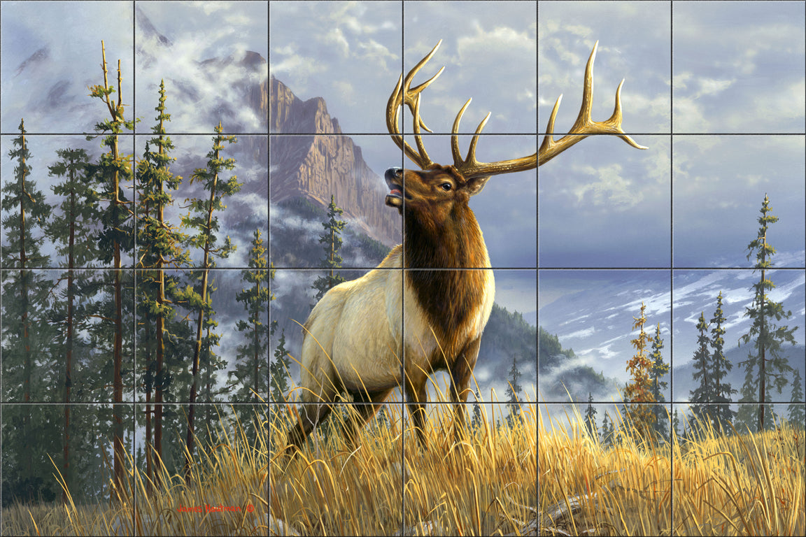 High Mountain Elk By The Hautman Brothers - Landscape