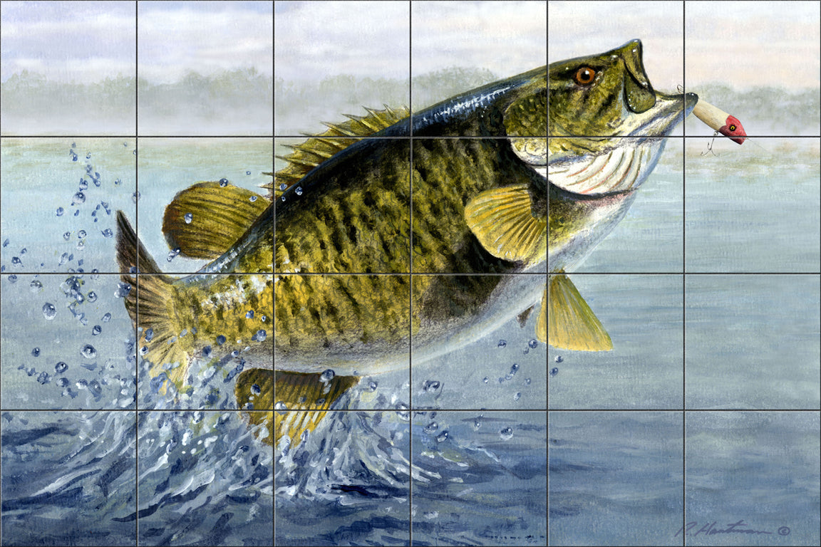 Small Mouth Bass By The Hautman Brothers - Landscape