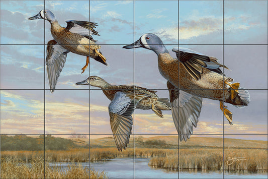 Late Season Blues - Bluewing Teal By Scot Storm - Landscape
