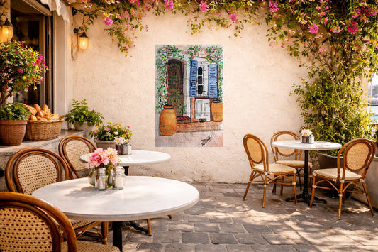 Antibes Door By Deborah Wolfe  - Portrait