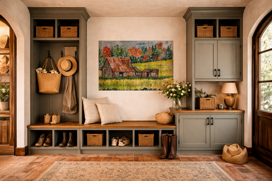 Autumn Barn By Deborah Wolfe - Landscape