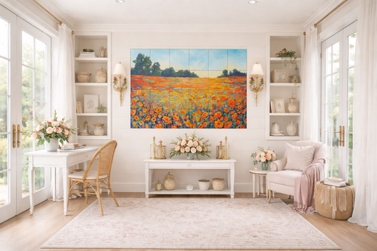 David's Poppies by Susan Schmitt - Landscape