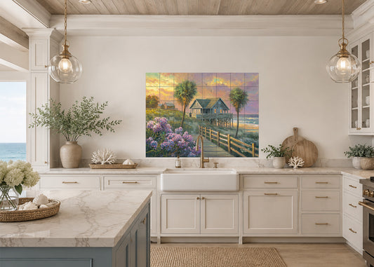 Hydrangea Boardwalk By Abraham Hunter - Landscape