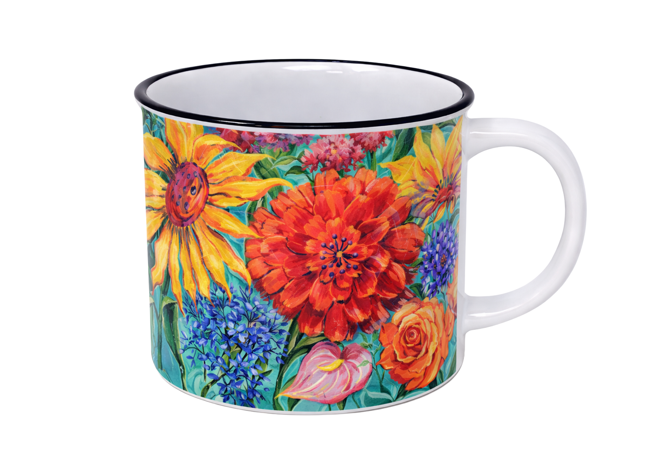 Sunflower and Dahlia Mug