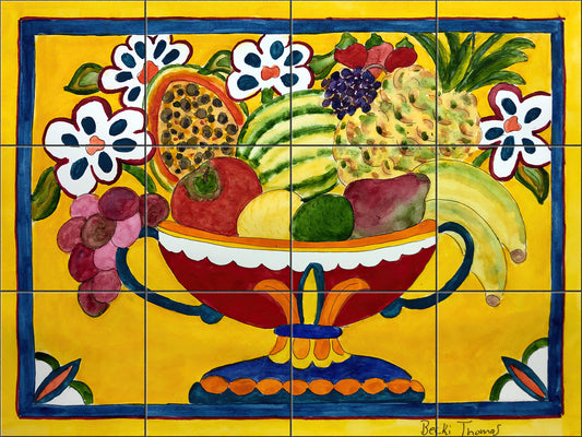 Mexican Fruit Bowl By Becki Thomas - Landscape