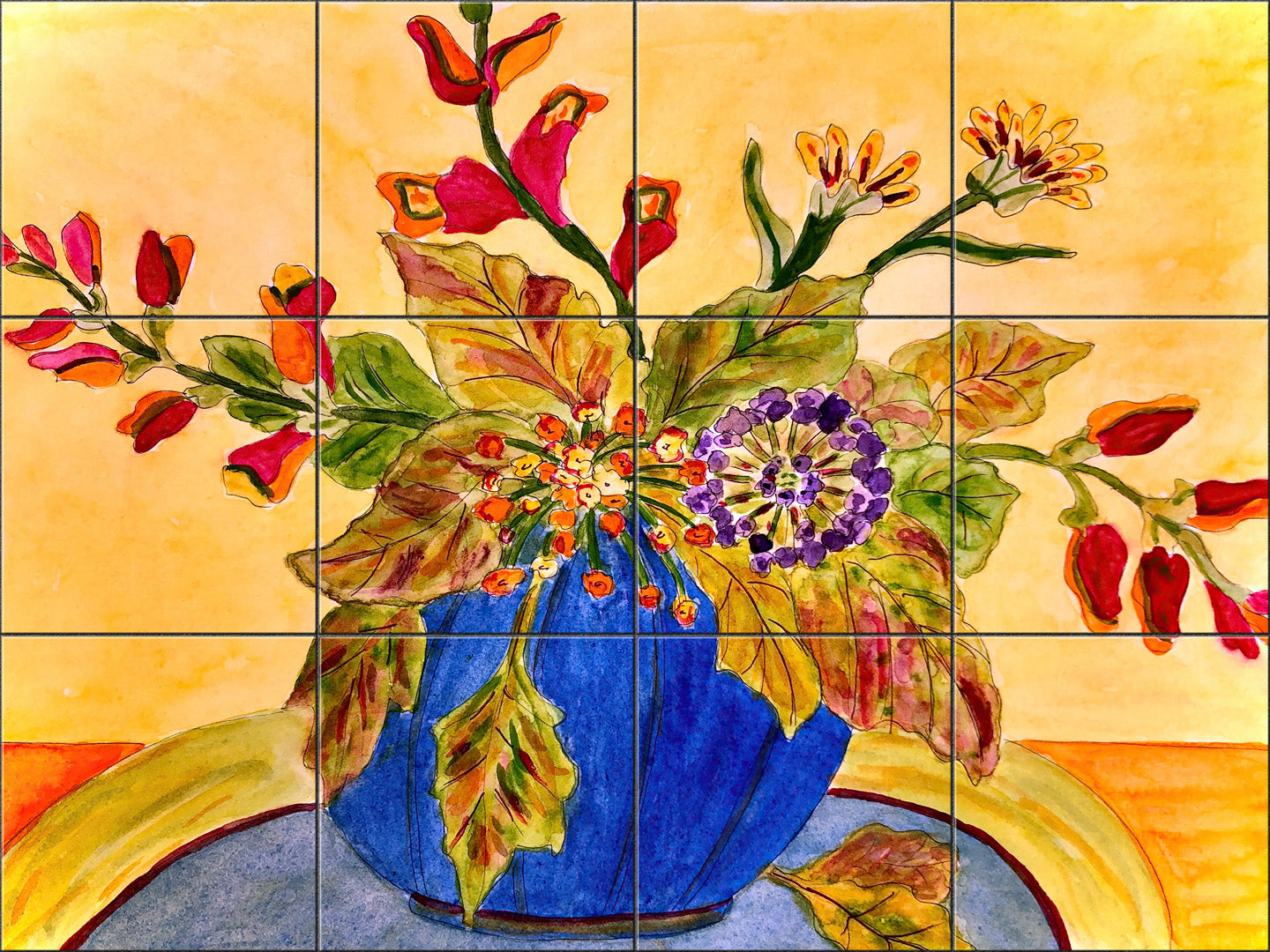 Tabletop Flowers By Becki Thomas - Landscape