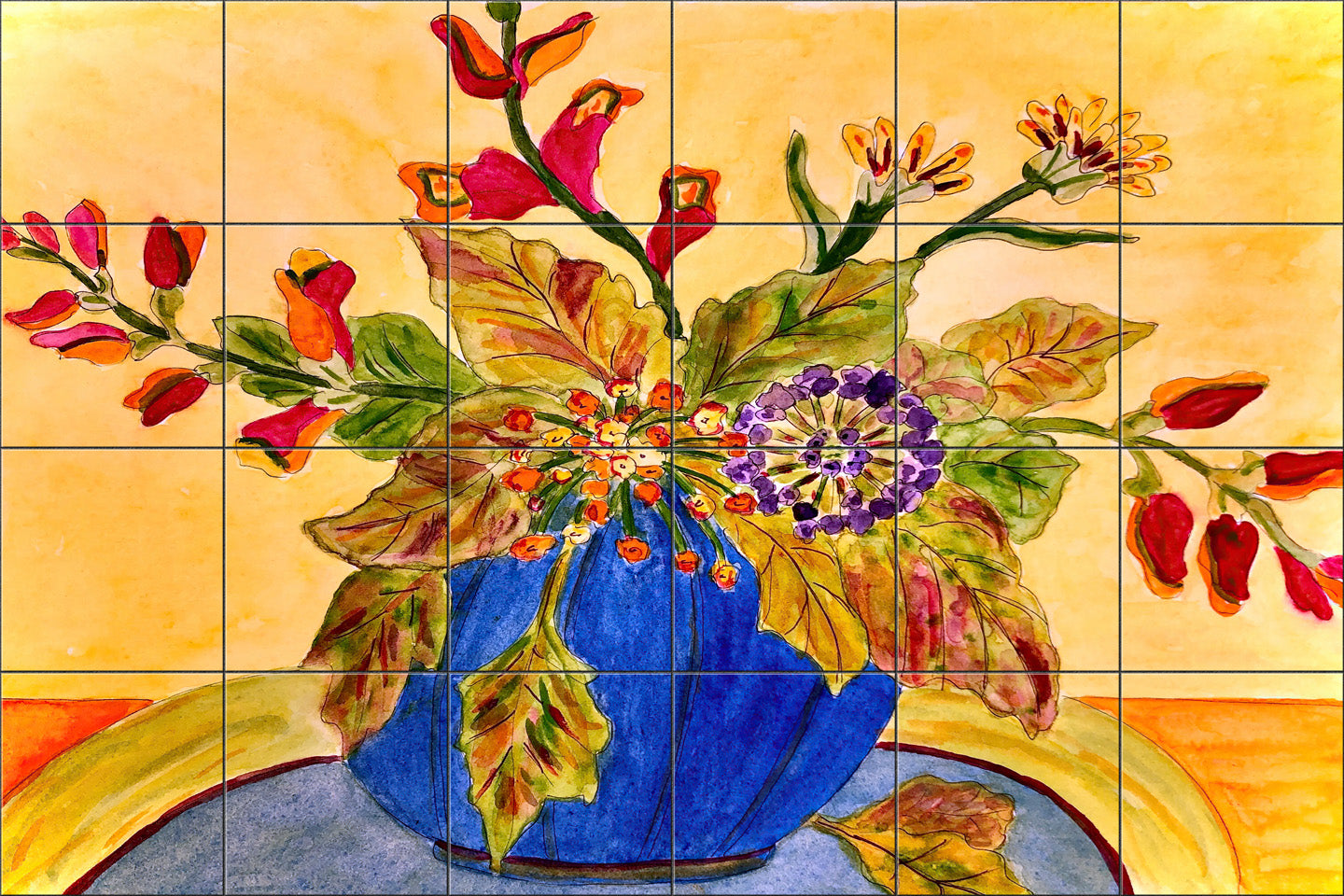 Tabletop Flowers By Becki Thomas - Landscape