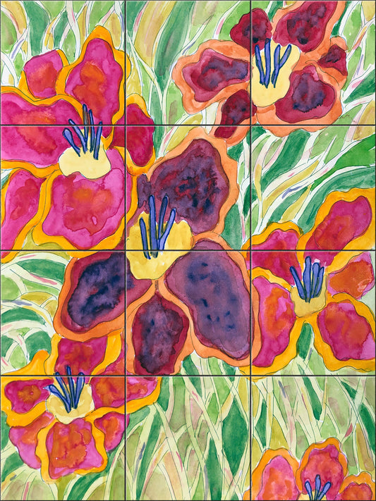 Iris in Bloom by Becki Thomas - Portrait